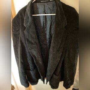 VINTAGE Black corduroy jacket xl